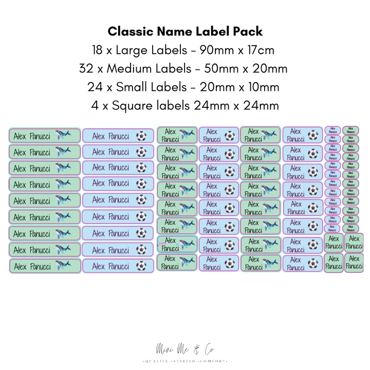 Classic Name Label - Value Pack