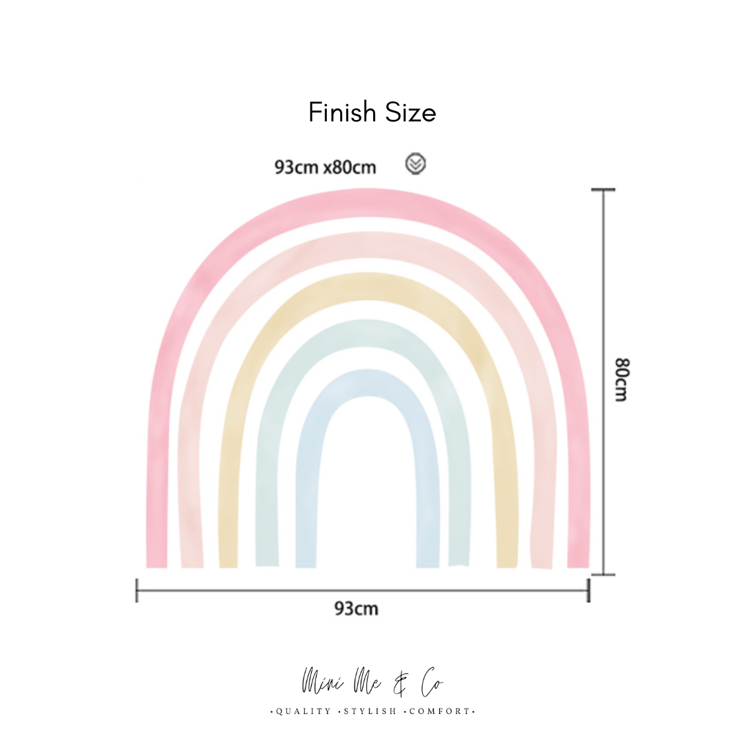 Fabric Large Rainbow Wall Decal